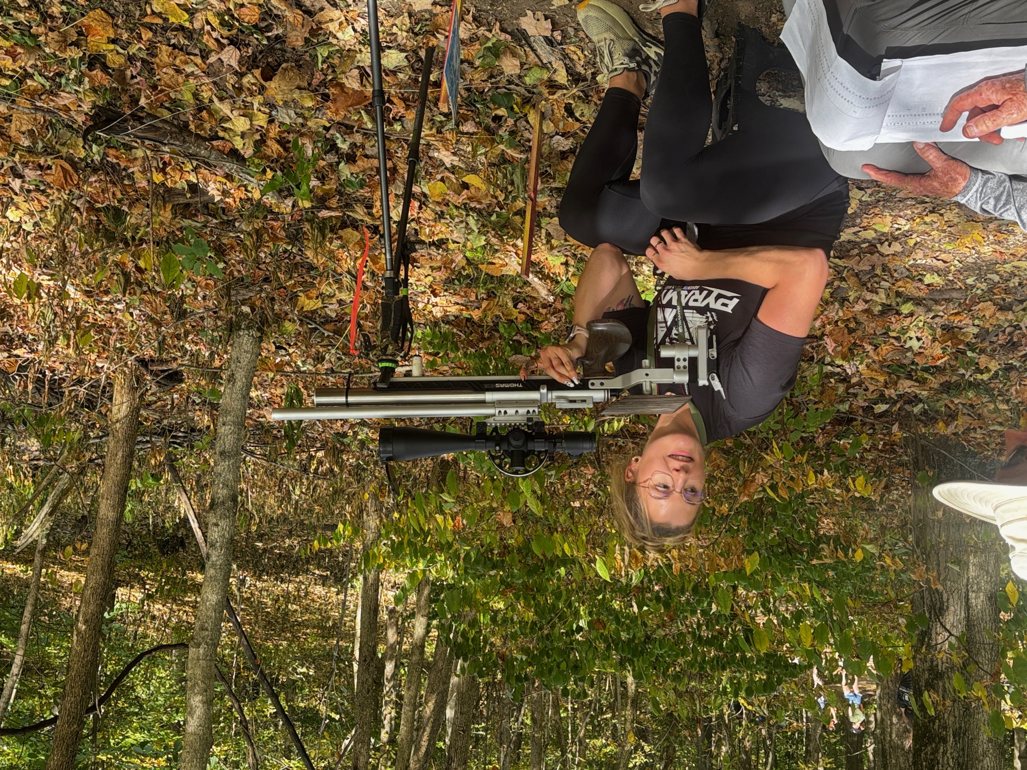 Ashley Rasmussen shooting Field Target at the Pyramyd Air Cup